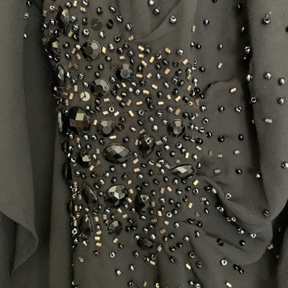 Lane Bryant sheer blouse with sequins on side - Picture 8 of 9